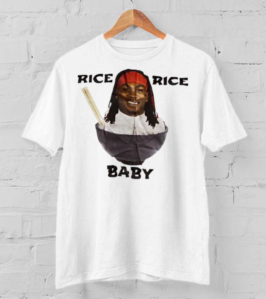 Rashee Rice Rice Baby Bowl Chopsticks Headband T-Shirt