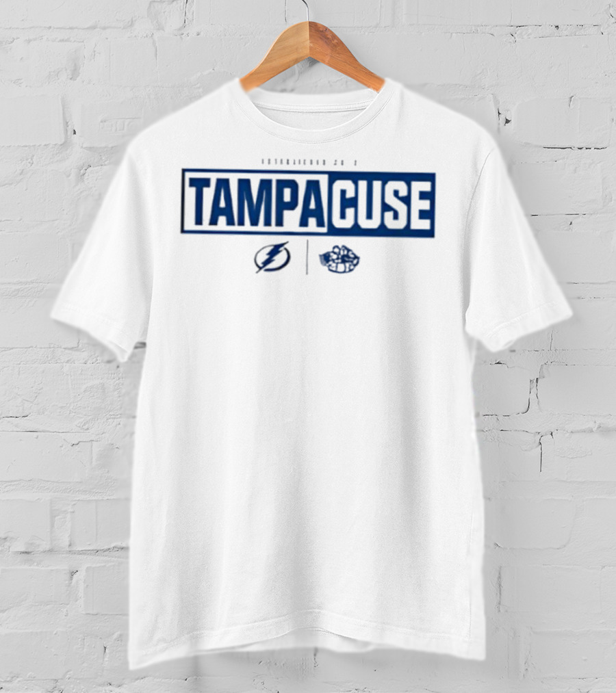 TampaCuse Syracuse Crunch And Tampa Bay Lightning Collaboration T-Shirt