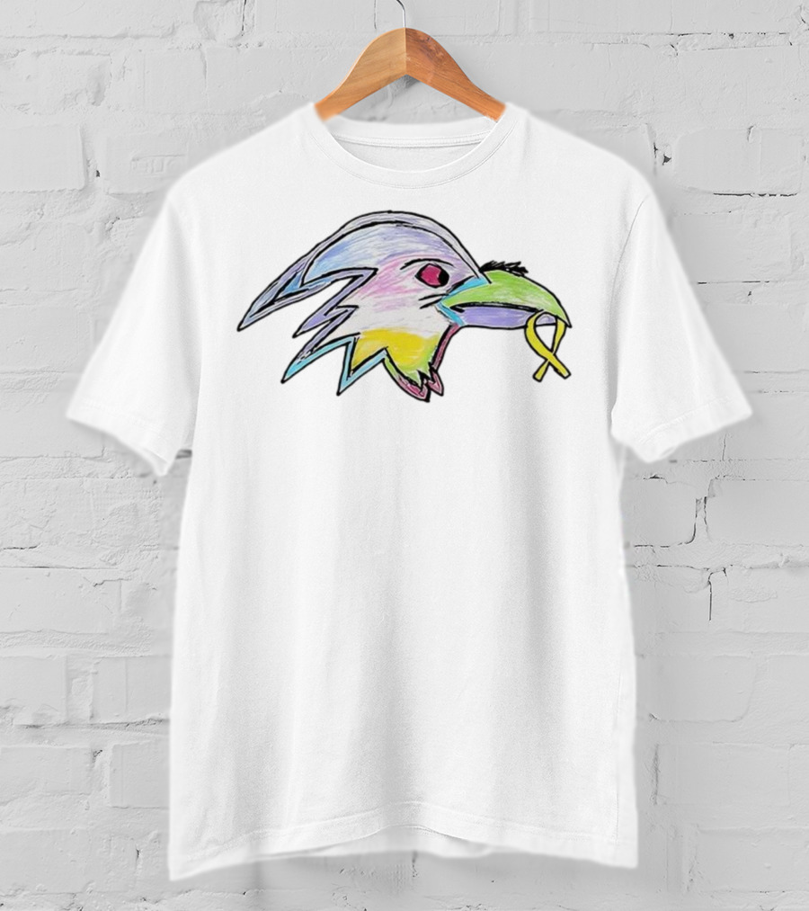 2025 Baltimore Ravens Crucial Catch Rainbow Ribbon T-Shirt