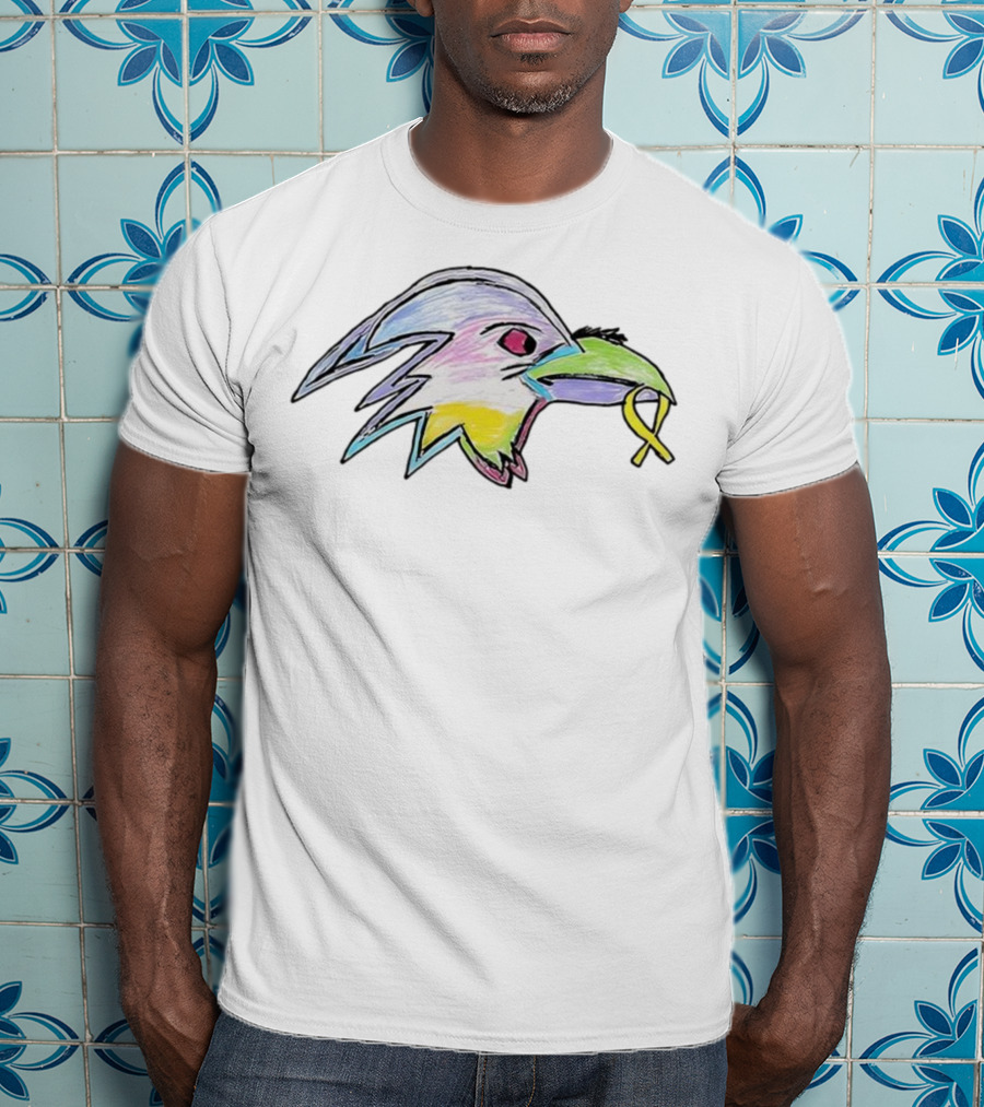 2025 Baltimore Ravens Crucial Catch Rainbow Ribbon T-Shirt