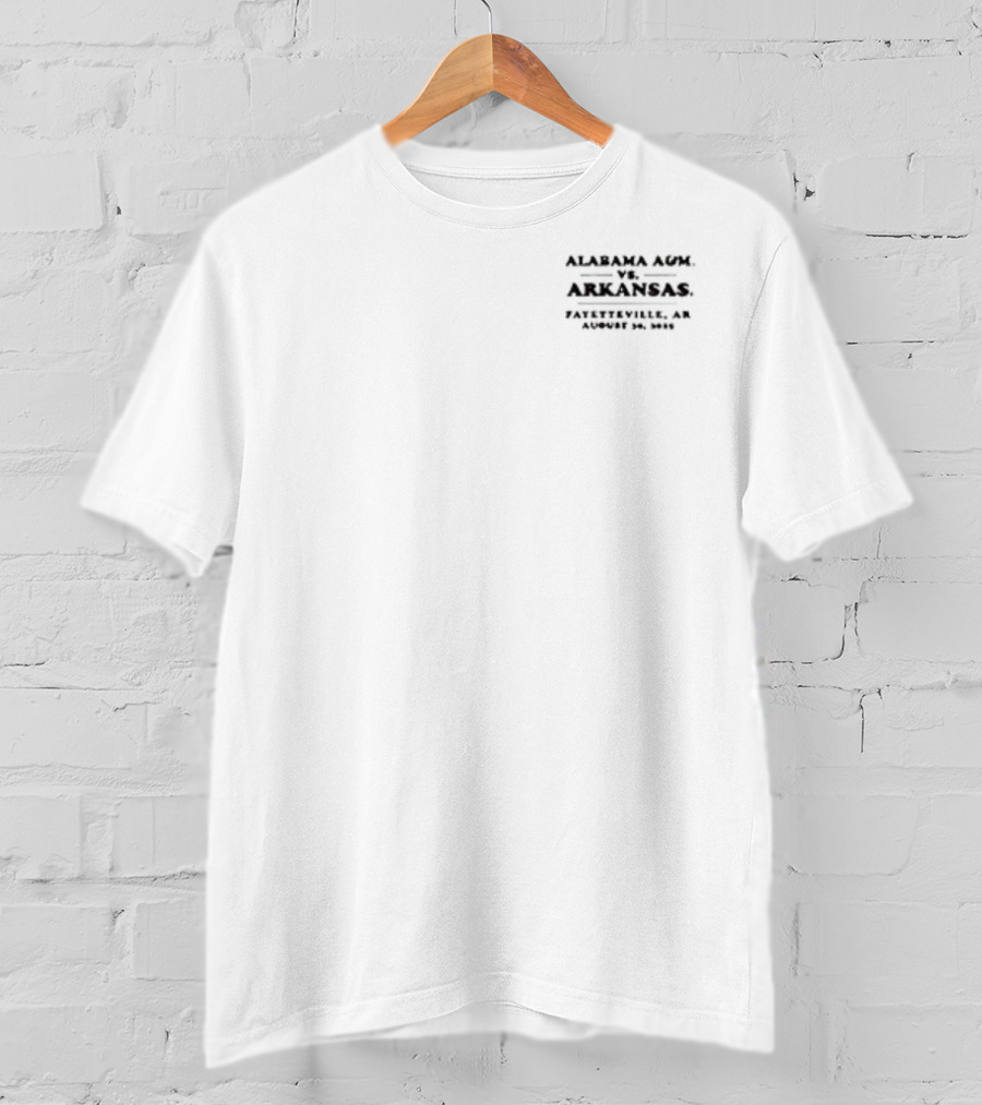 Arkansas Razorbacks Vs Alabama A&M Back On The Hill Game Day 2025 T-Shirt