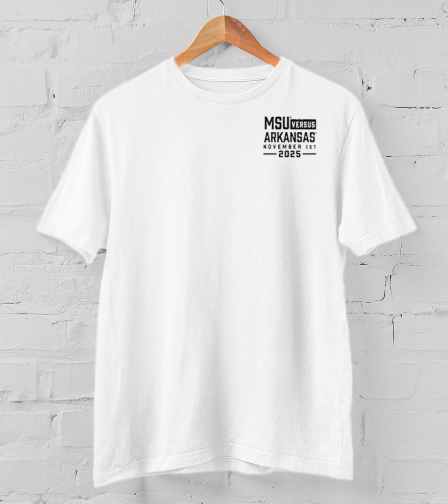 Arkansas Razorbacks Vs Mississippi State Bulldogs September 1st 2025 Football Game Day Helmet Double-Sided T-Shirt