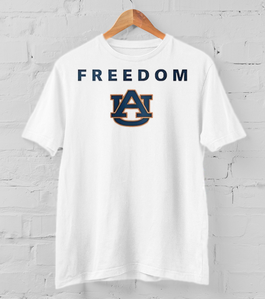 Auburn Tigers Auburn University AU Logo Freedom Charlie Kirk T-Shirt