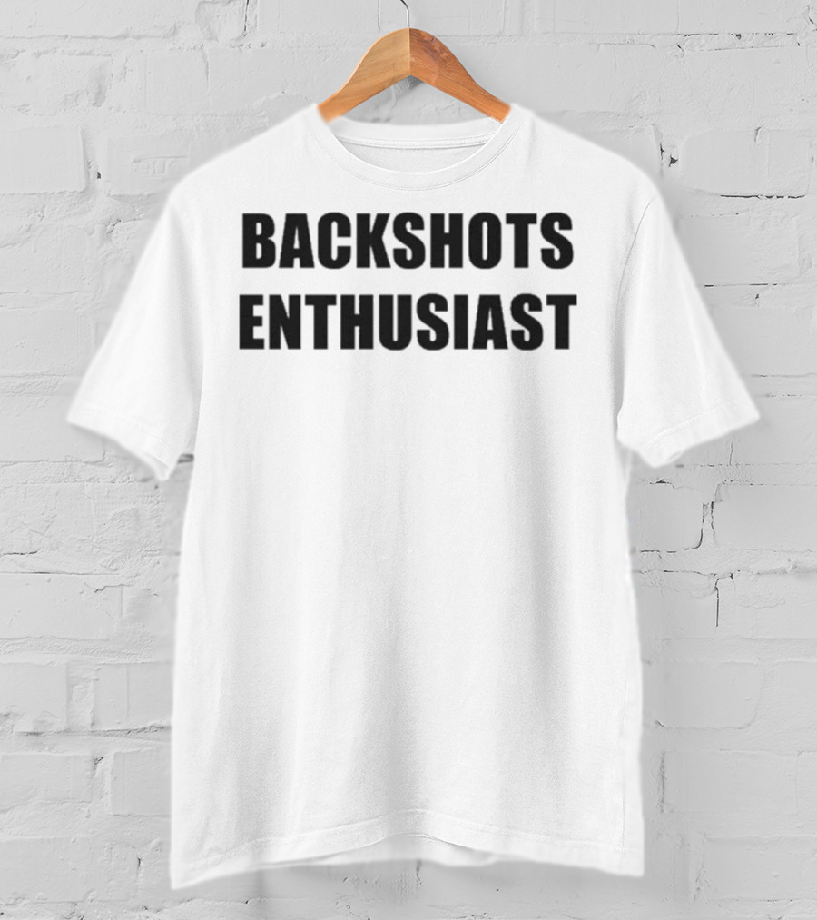 Backshots Enthusiast Statement Typography Bold Text T-Shirt