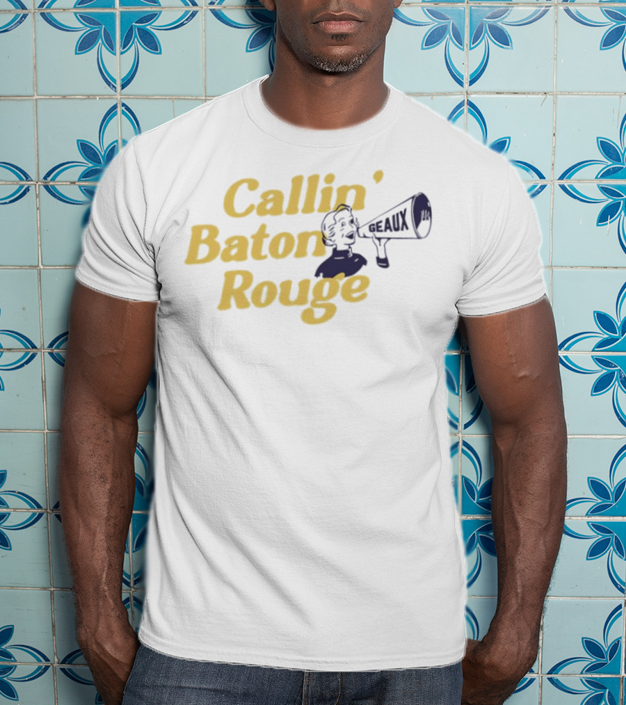 Callin’ Baton Rouge Geaux Megaphone Icon T-Shirt