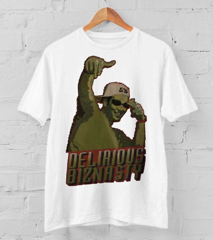 Delirious Biznasty Graphic With Man In Sunglasses And Cap T-Shirt