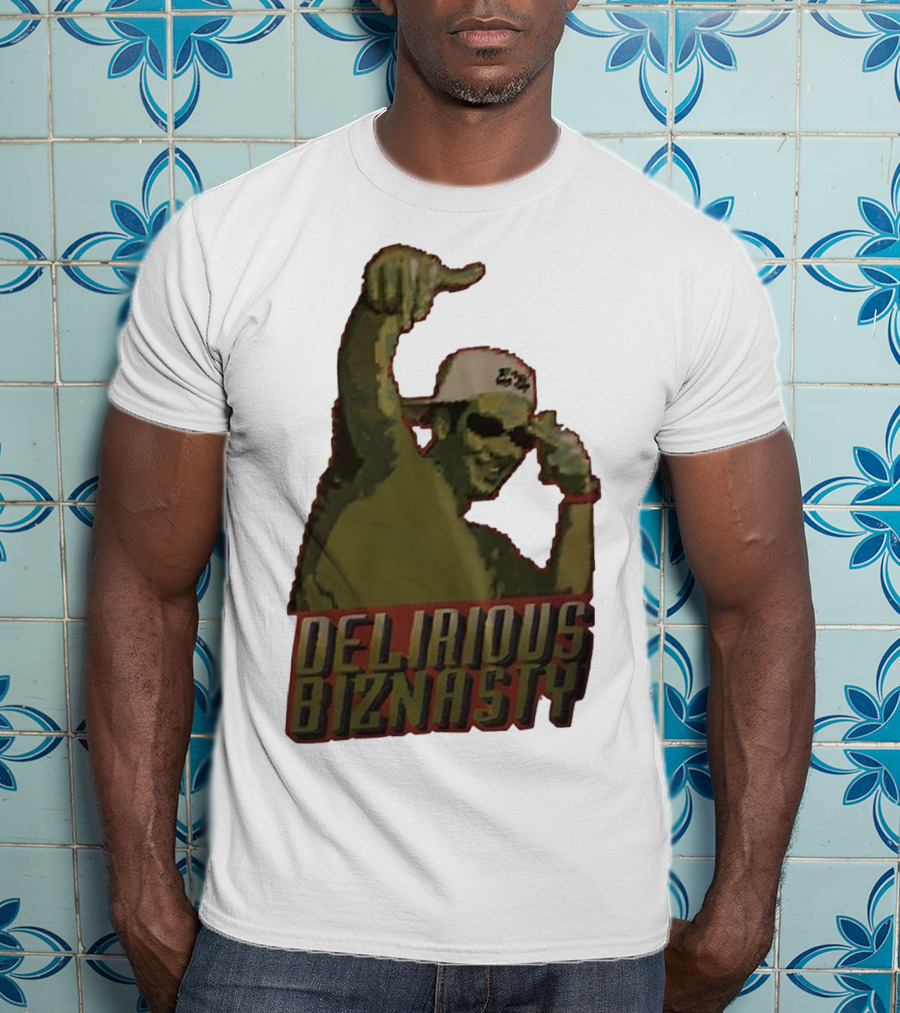 Delirious Biznasty Graphic With Man In Sunglasses And Cap T-Shirt