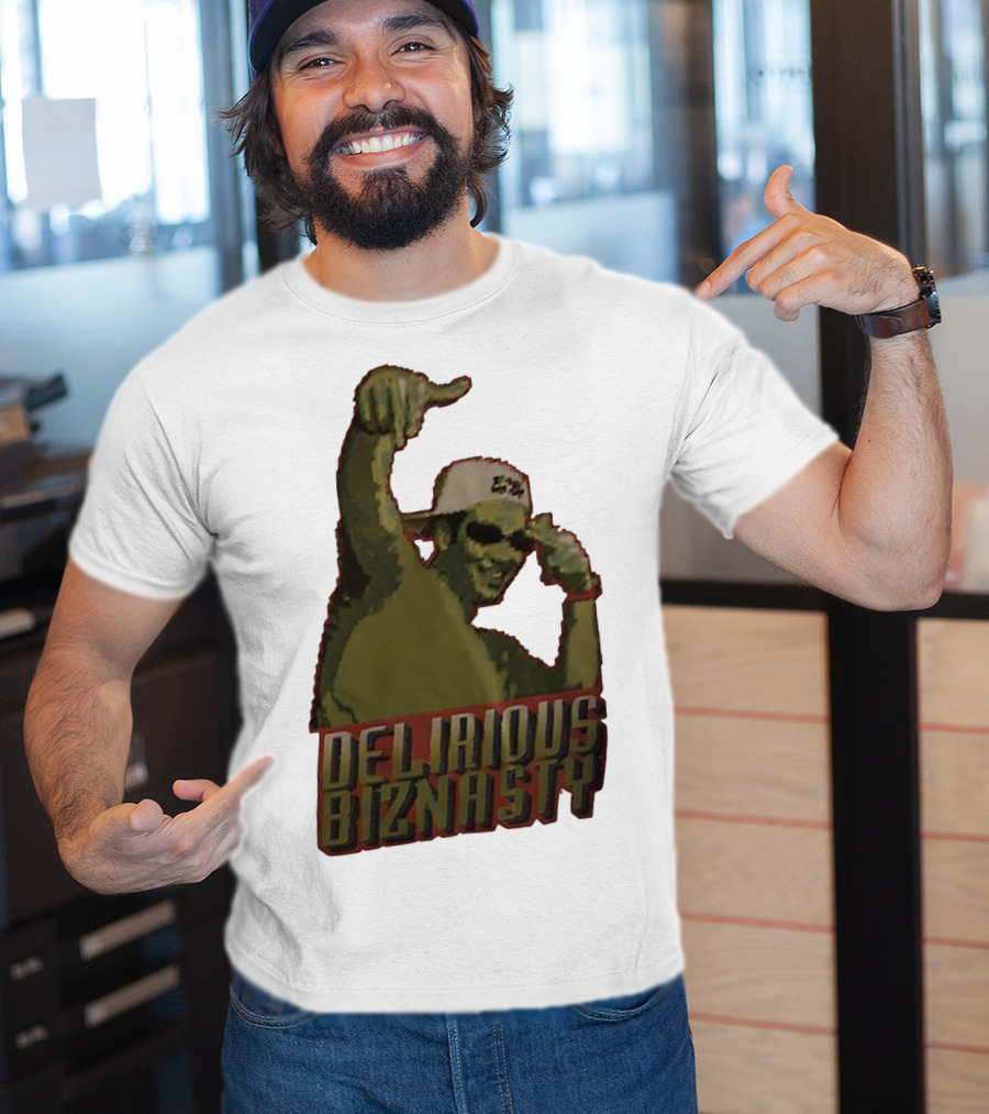 Delirious Biznasty Graphic With Man In Sunglasses And Cap T-Shirt