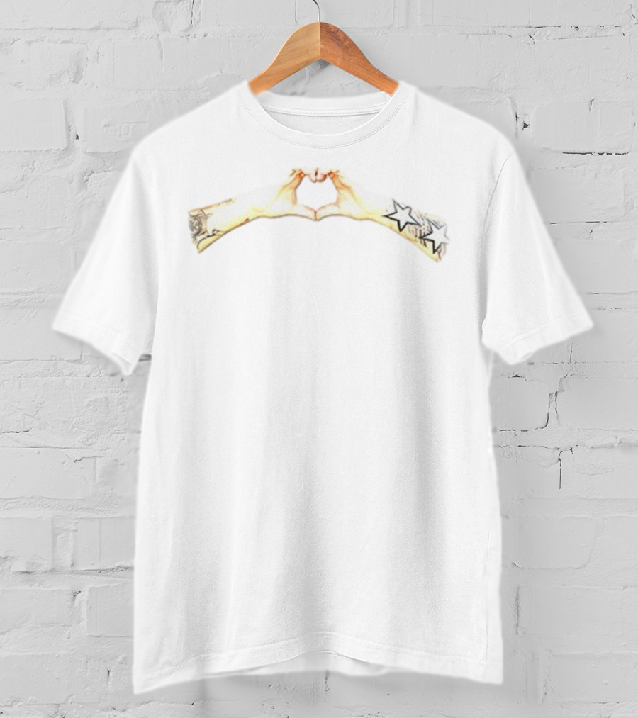Djbonerboy Will Mahony Without Love There Is No Life Tattoo Hand Heart Star Double-Sided T-Shirt
