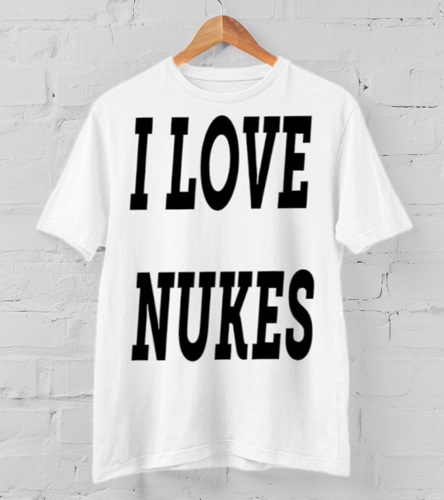I Love Nukes DJ Smokey Retro Vibe T-Shirt