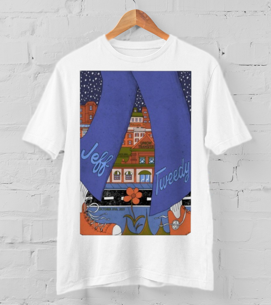 Jeff Tweedy October 20 2025 Union Transfer Retro Concert Design T-Shirt