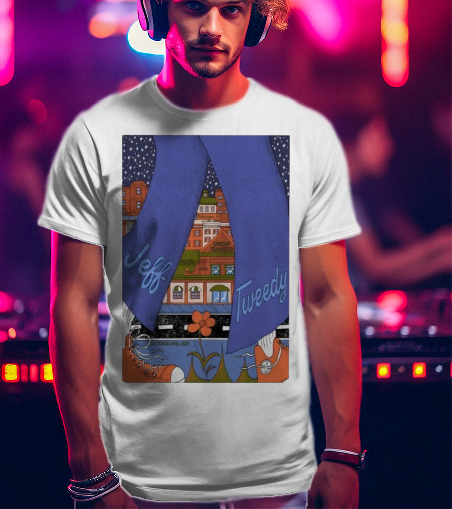 Jeff Tweedy October 20 2025 Union Transfer Retro Concert Design T-Shirt