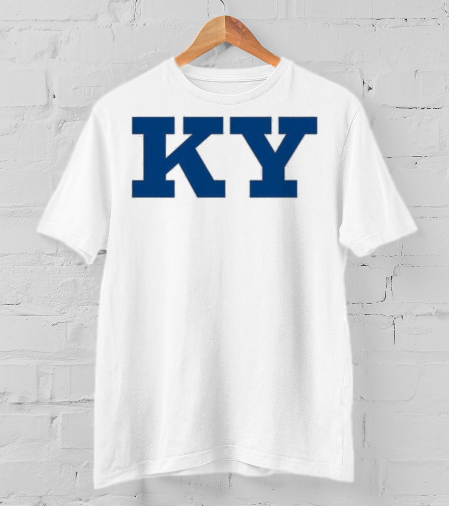 Kentucky KY Bold Blue Letters Iconic State Pride T-Shirt