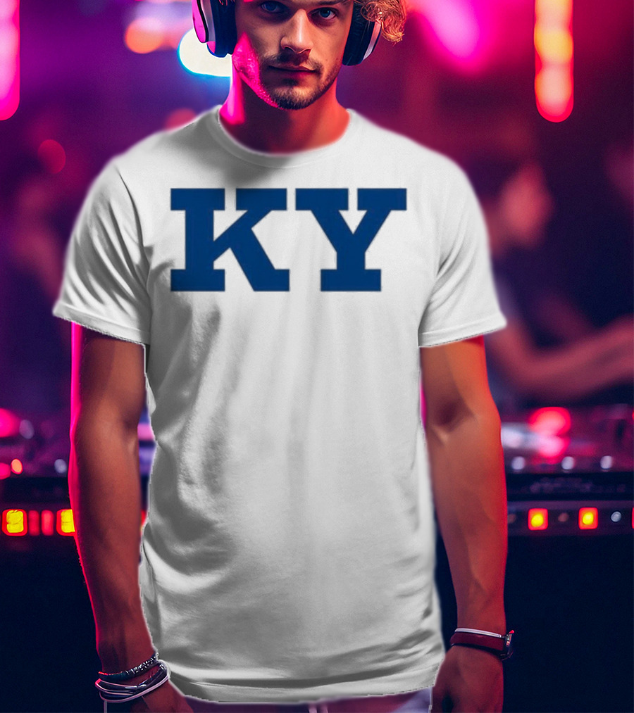 Kentucky KY Bold Blue Letters Iconic State Pride T-Shirt
