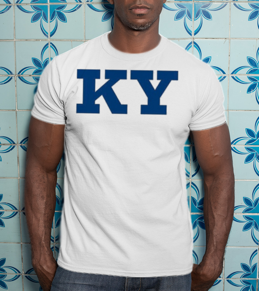 Kentucky KY Bold Blue Letters Iconic State Pride T-Shirt