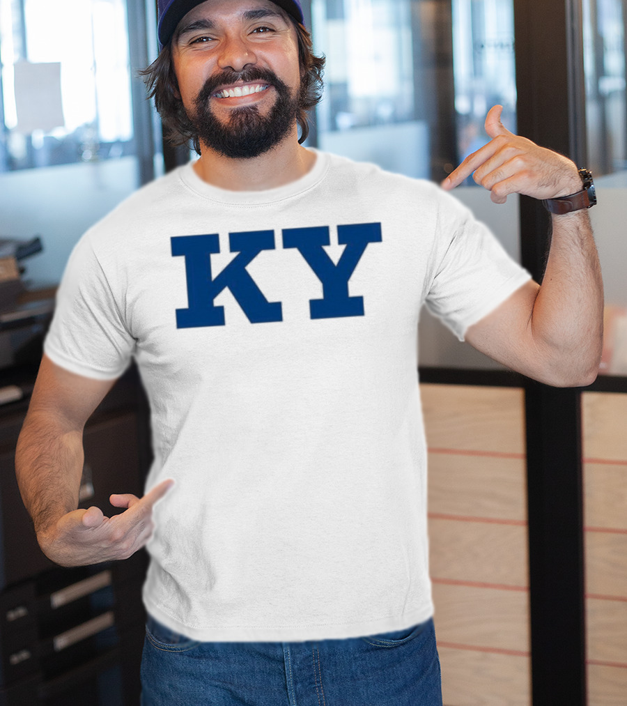 Kentucky KY Bold Blue Letters Iconic State Pride T-Shirt