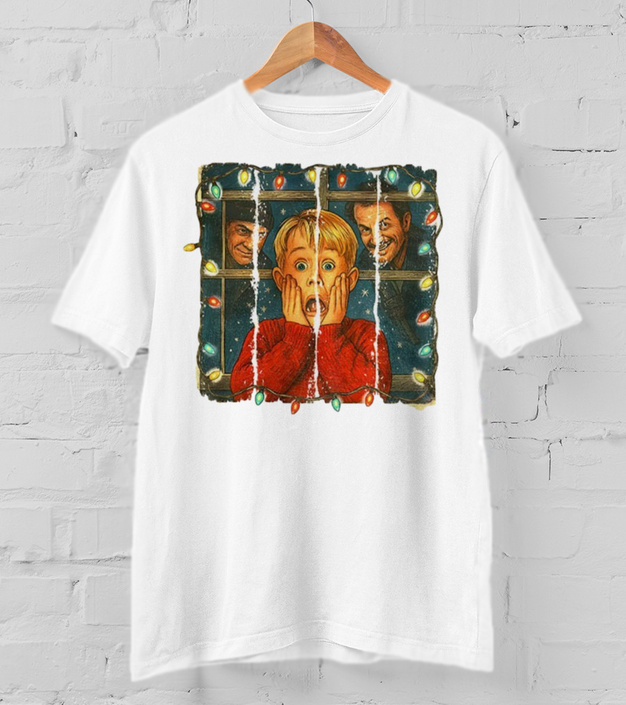 Kevin McCallister Home Alone Merry Christmas With Harry And Marv T-Shirt