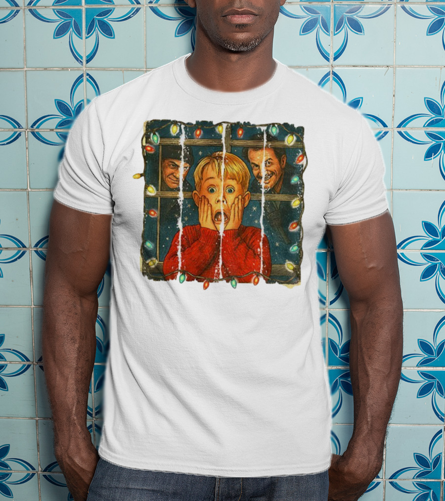 Kevin McCallister Home Alone Merry Christmas With Harry And Marv T-Shirt