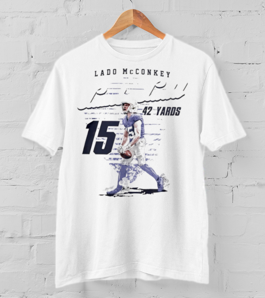 Ladd McConkey Punt Return 42 Yards 15 T-Shirt