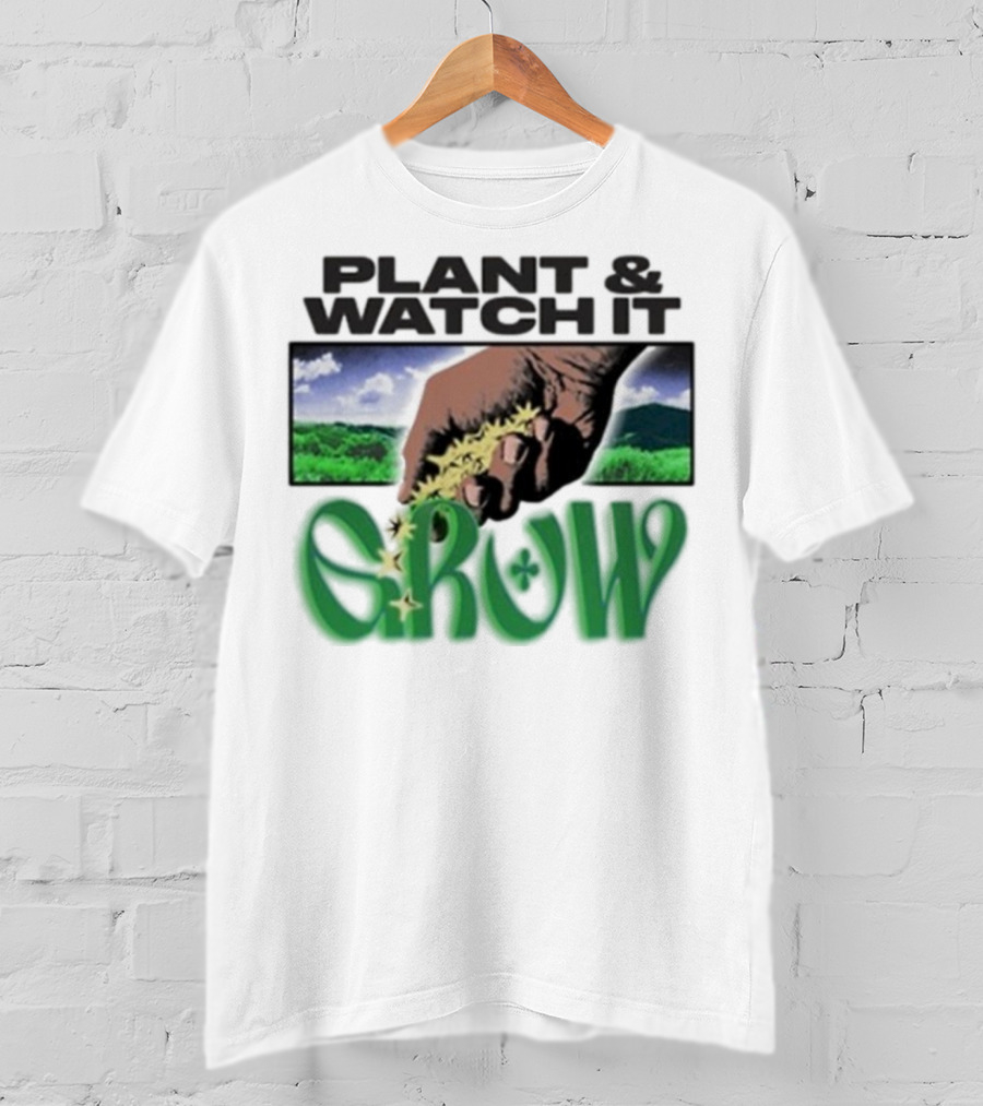 Plant & It Grow Hand With Nature Scenery T-Shirt