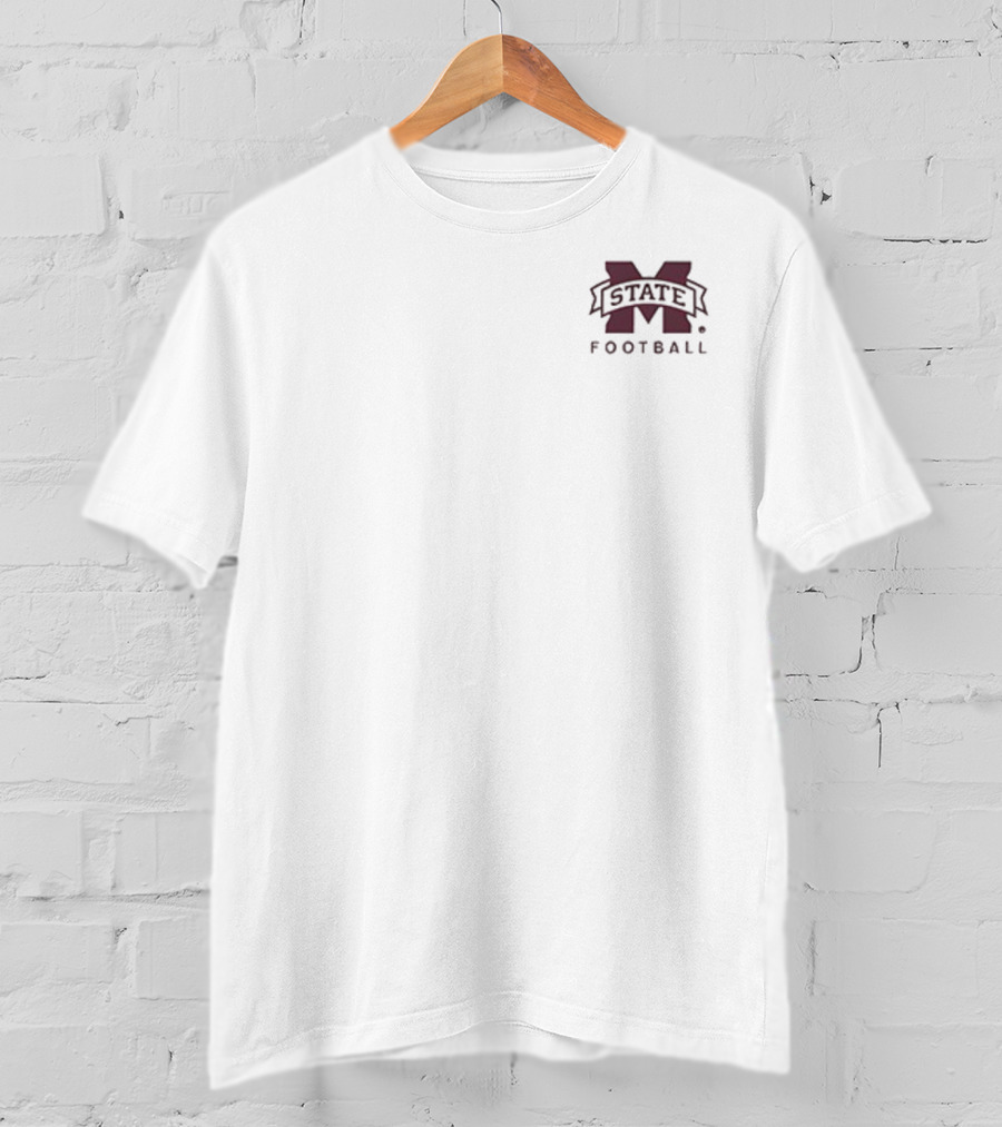 Mississippi State University Bulldogs MSU Football Bully Mascot Double-Sided T-Shirt