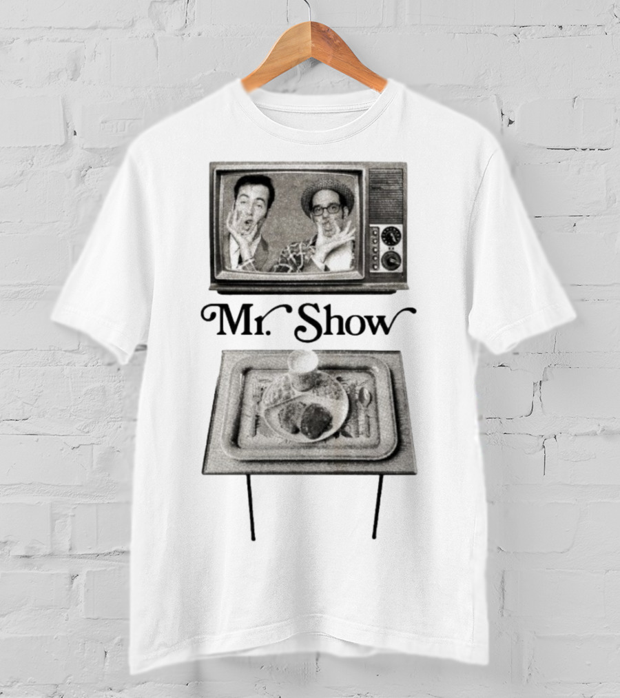 Mr. Show Vintage TV Dinner Tray Illustration T-Shirt