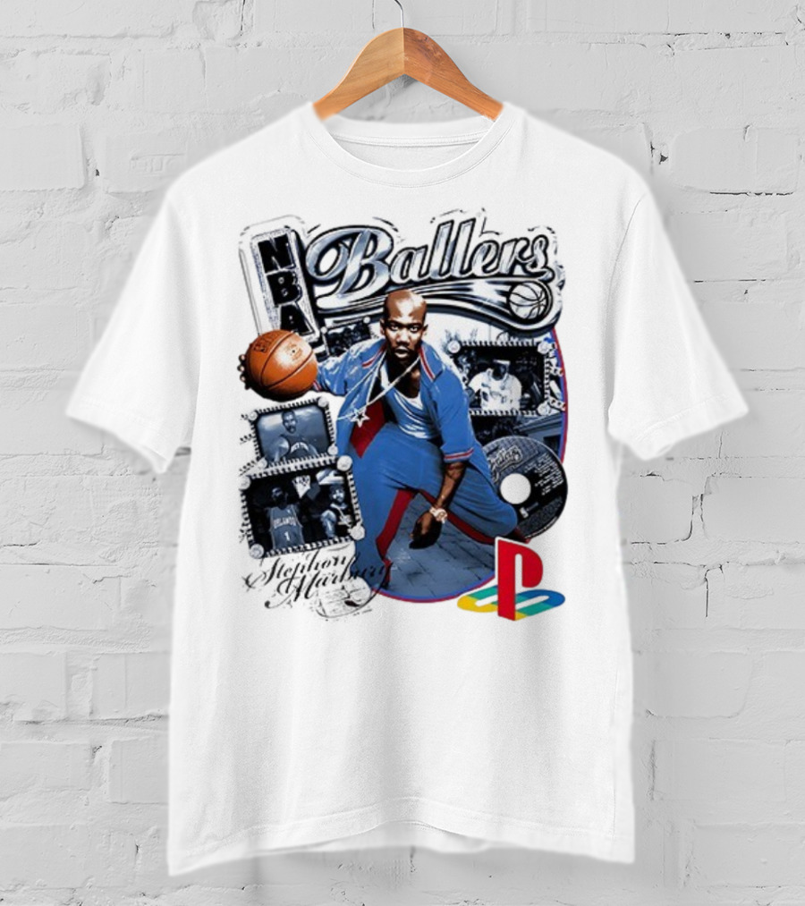 NBA Ballers Stephon Marbury PS2 Experience Fantasy Lifestyle Of An NBA Superstar T-Shirt