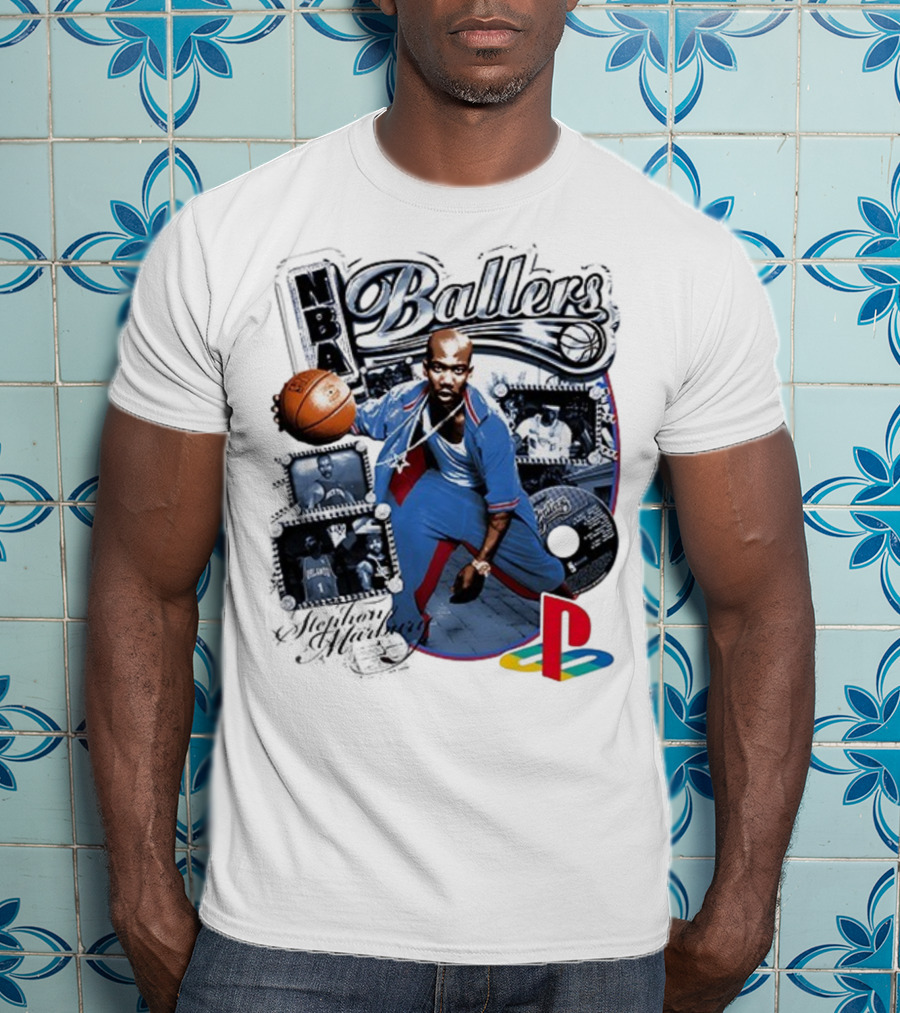 NBA Ballers Stephon Marbury PS2 Experience Fantasy Lifestyle Of An NBA Superstar T-Shirt