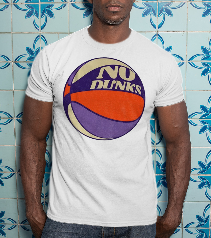 No Dunks Retro Style Basketball NBA Vintage Sports Aesthetic T-Shirt