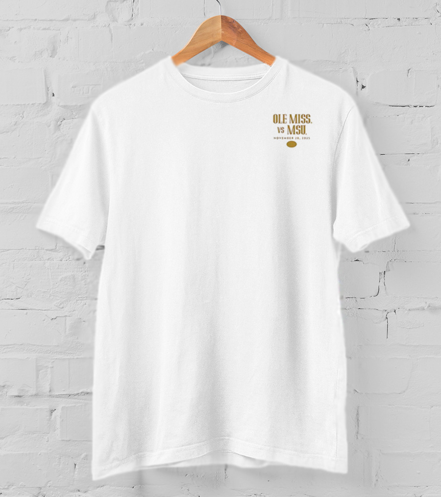 Ole Miss Rebels Mississippi State Bulldogs Rivalry Matchup November 23 2018 Golden Egg Clash T-Shirt