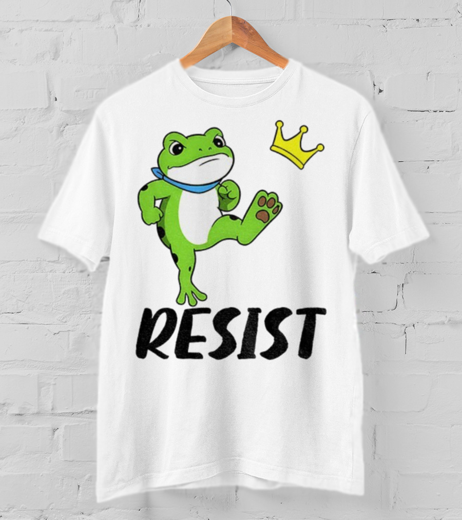 Resist Portland Frog Kicks Crown Political Anti Maga T-Shirt