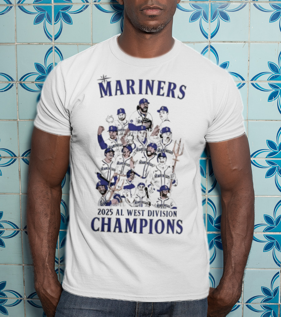 Mariners 2025 AL West Division Champions T-Shirt