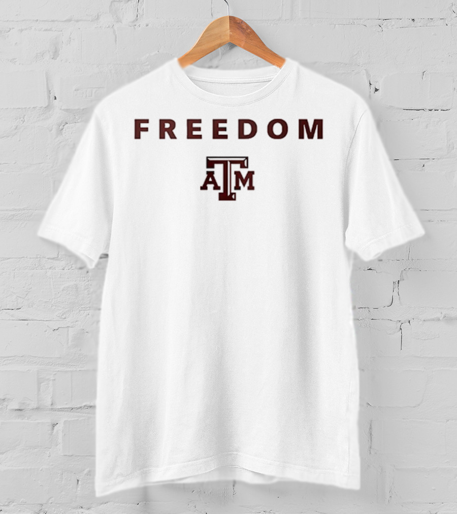 Texas A&M University Charlie Kirk Freedom Collaboration T-Shirt
