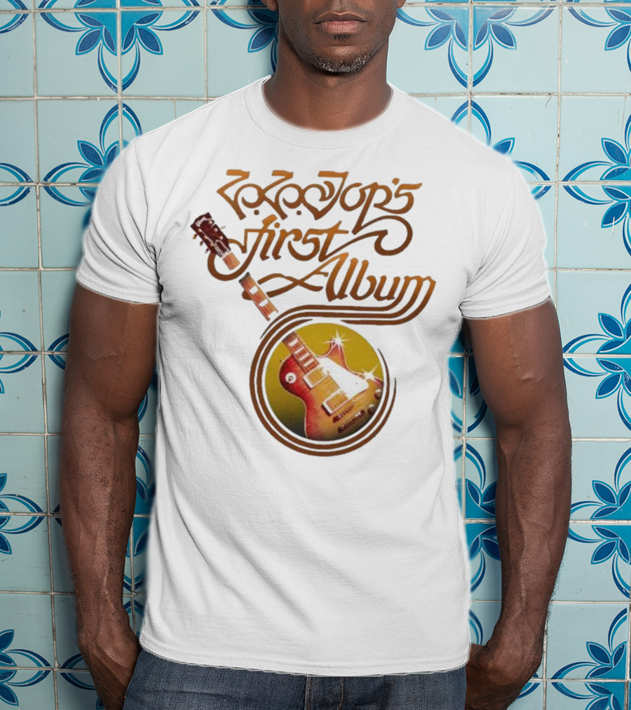 ZZ Top's First Album Guitar Art Retro Style T-Shirt