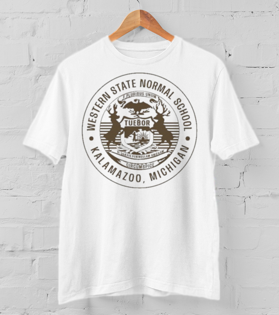Western State Normal School Seal Kalamazoo Michigan Tuebor T-Shirt