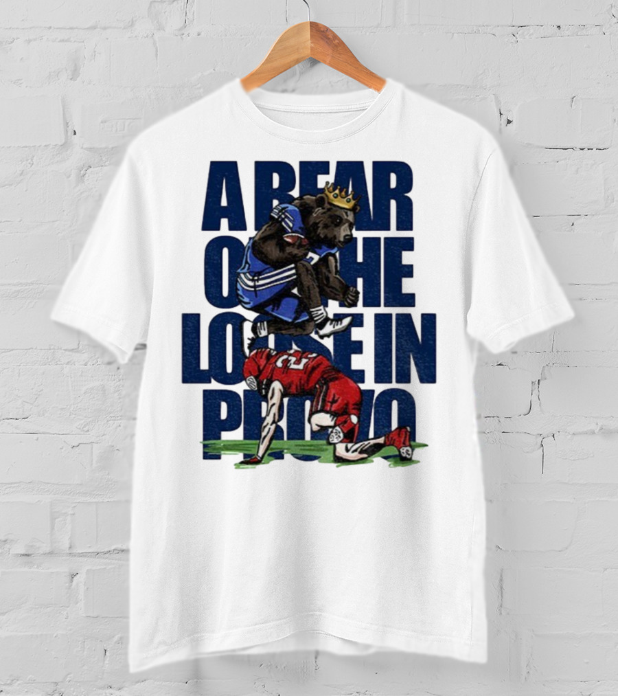 A Bear On The Loose In Provo Jump Over Kansas City Chief T-Shirt