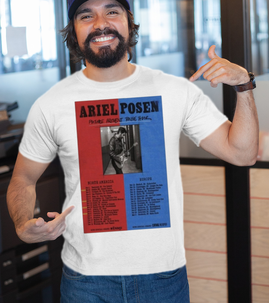 Ariel Posen Future Present Tense Tour North America Europe 2025 2026 Special Guests Wendigo Cathal Murphy T-Shirt