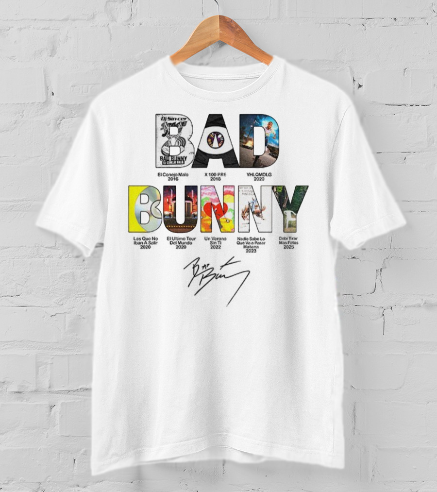 Benito Bowl Bad Bunny Iconic Signature DJ Sinoc Lyrics Event 2023 T-Shirt