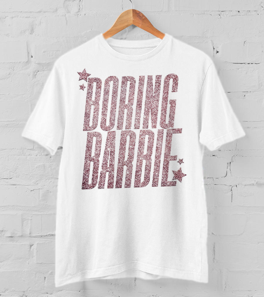 Boring Barbie Bold Red Stars T-Shirt