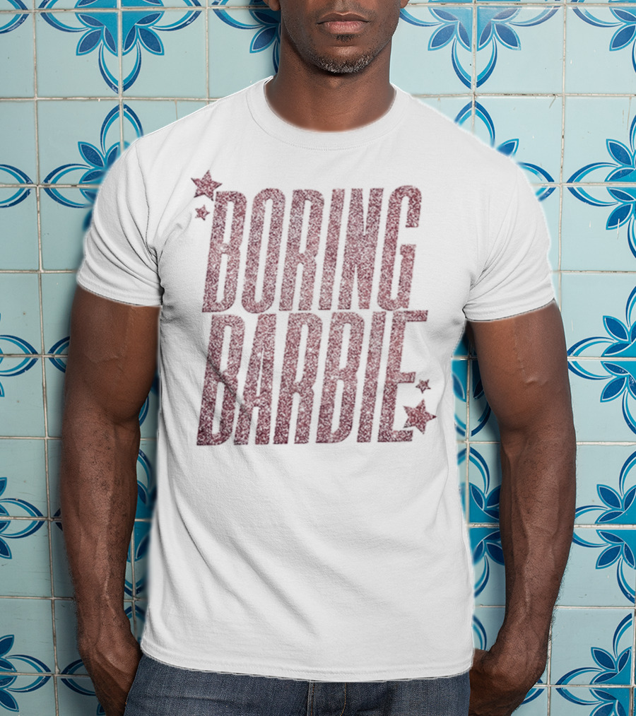 Boring Barbie Bold Red Stars T-Shirt