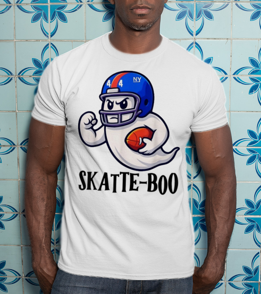 New York Giants Skatte-Boo Ghost Halloween Football Spirit T-Shirt