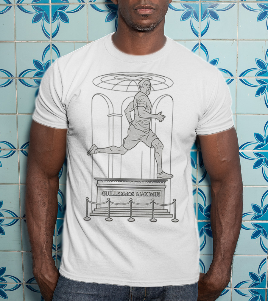 Guillermos Maxiums Running Statue Meme T-Shirt