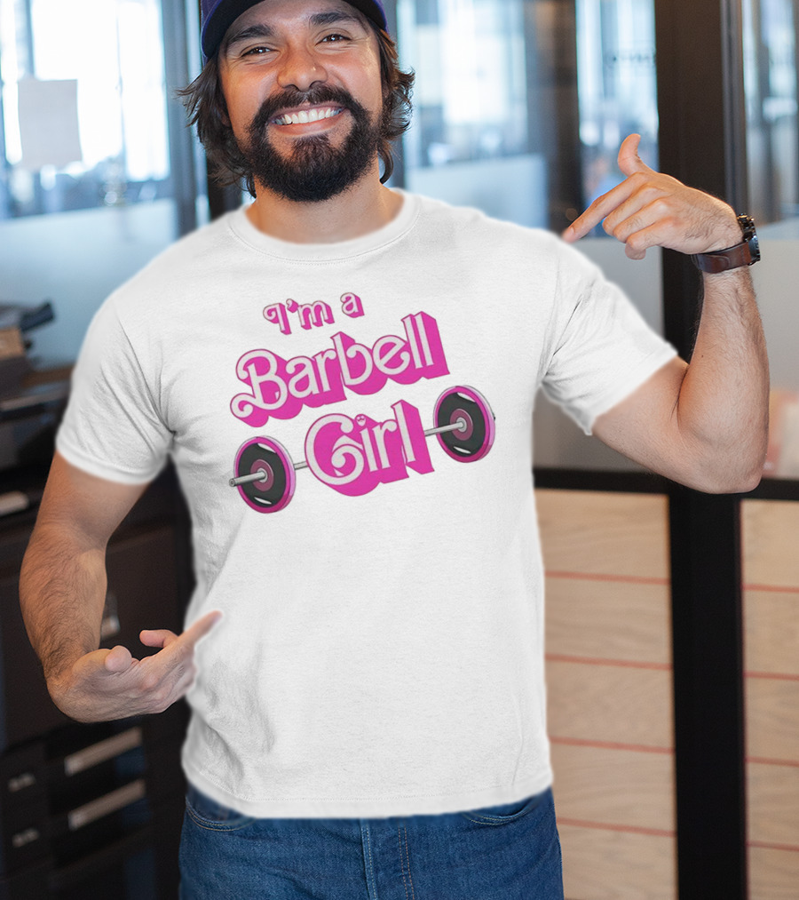 I’m A Barbell Girl Gym Enthusiast With Weightlifting Passion T-Shirt