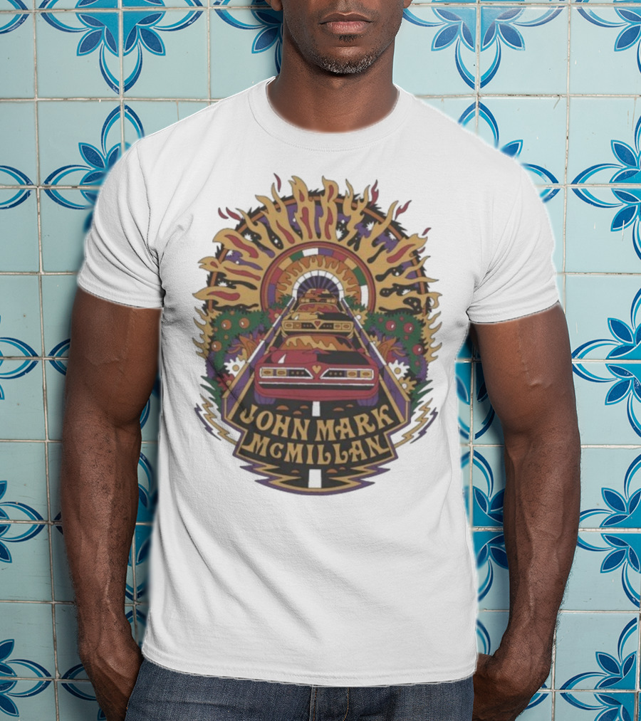 John Mark McMillan Cars And Tunnel Psychedelic Art T-Shirt