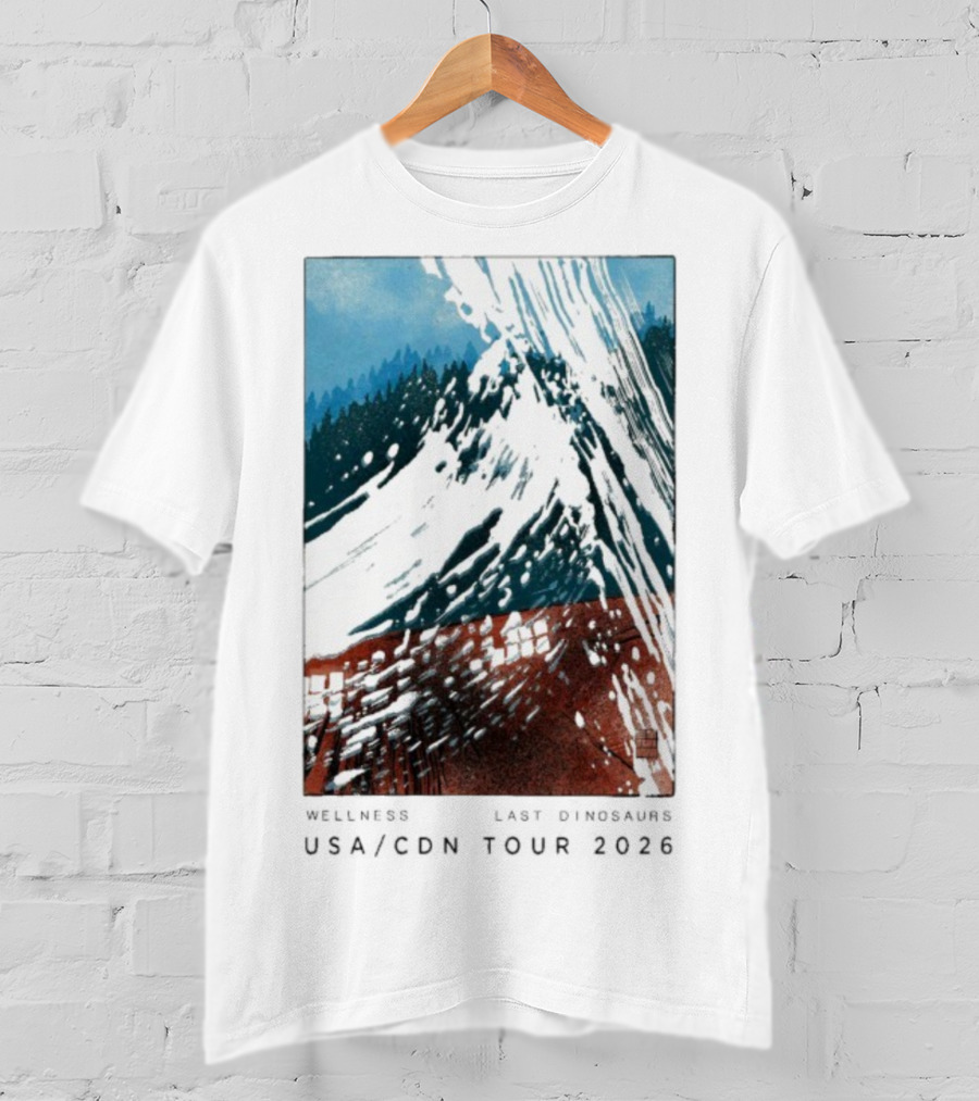Wellness Last Dinosaurs USA CDN Tour 2026 T-Shirt