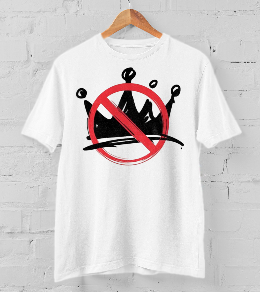 No Kings In America Anti Trump Democracy Political Symbol T-Shirt