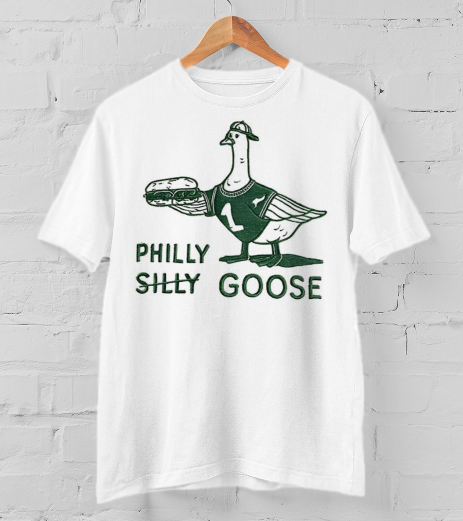 Philly Silly Goose Philadelphia Phillies Eagles T-Shirt