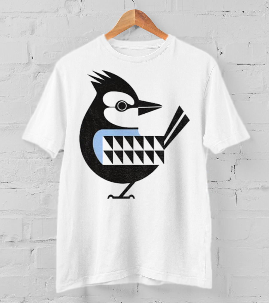 Toronto Blue Jays Retro Blue Bird Baseball Illustration T-Shirt