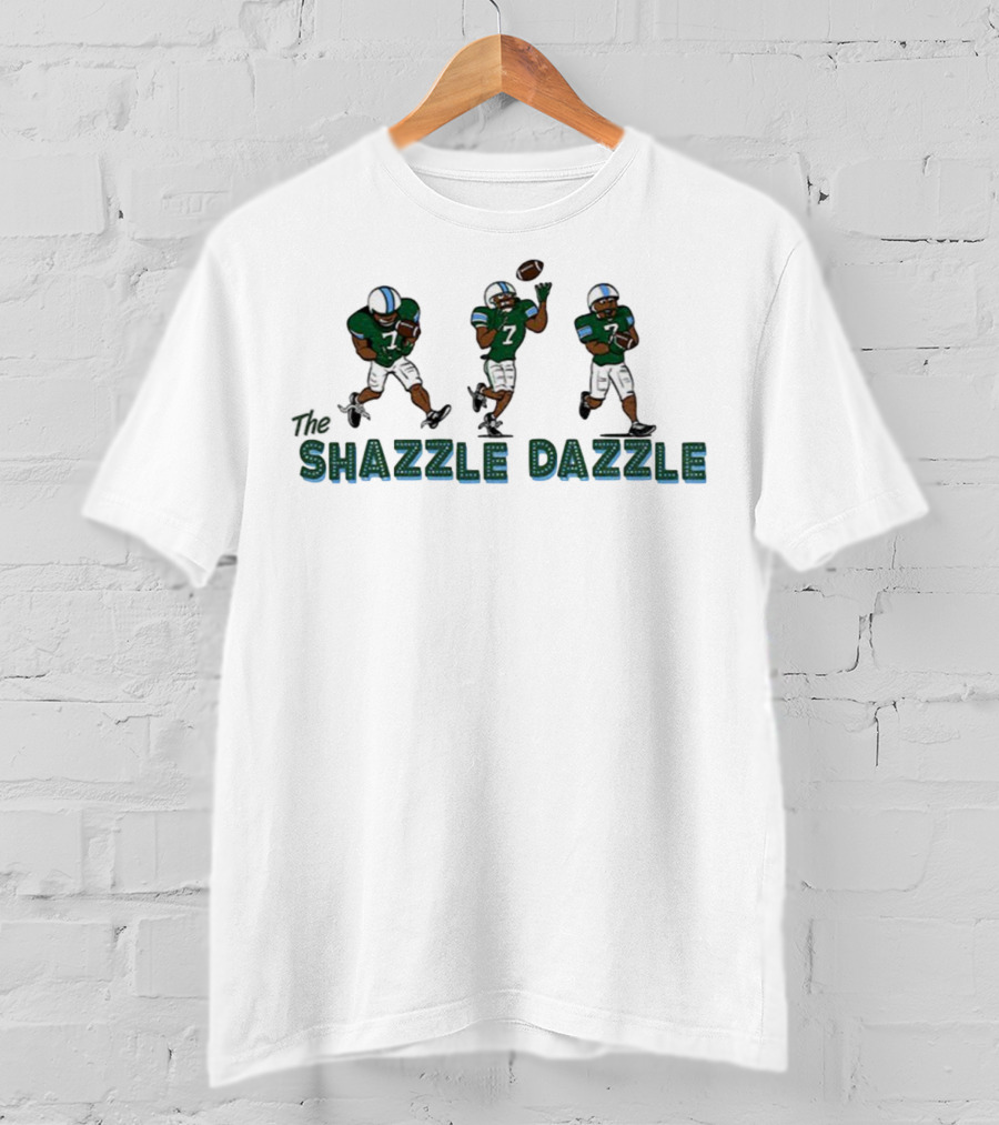 Shazz Preston Cartoon The Shazzle Dazzle Tulane Green Wave Football NFL 2025 T-Shirt