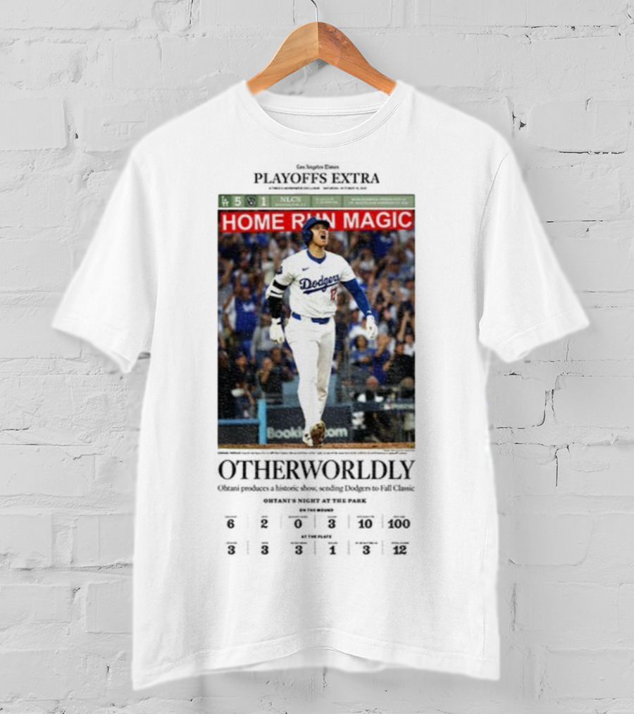 Dodgers NLCS Playoff Extra Shohei Ohtani Home Run Magic 2025 Victory Highlights T-Shirt
